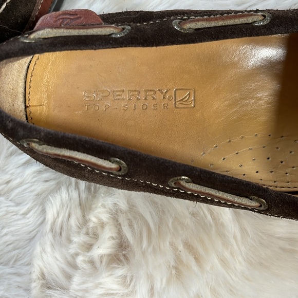 Sperry Top-Sider Women's Suede/Leather Boat Shoe 9710120 F-6 CH08~Brown~Sz 8.5 - Picture 3 of 9